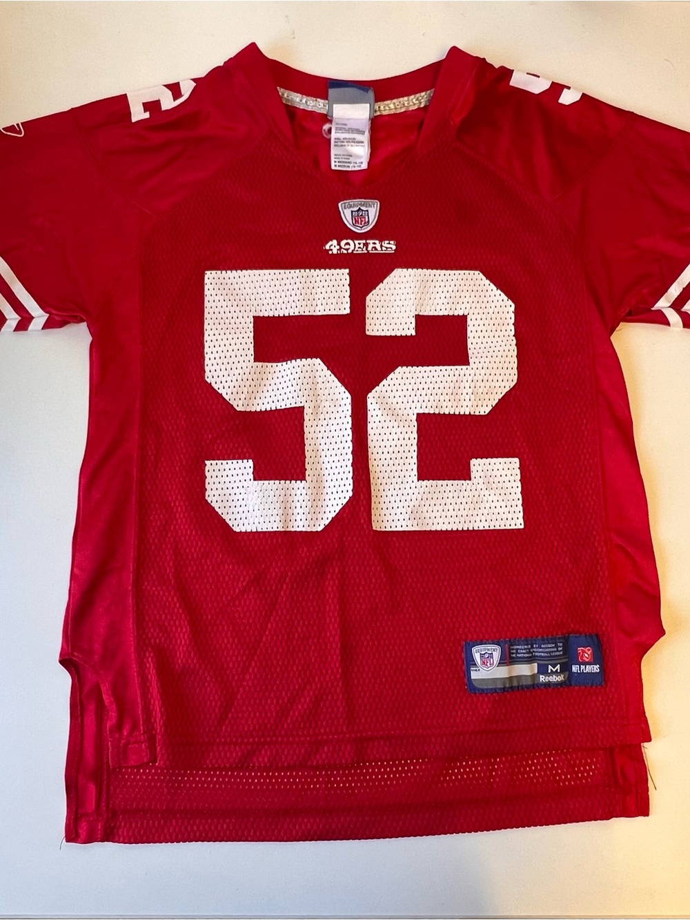 Reebok Kids Red San Francisco 49ers #52 Football Jersey size medium